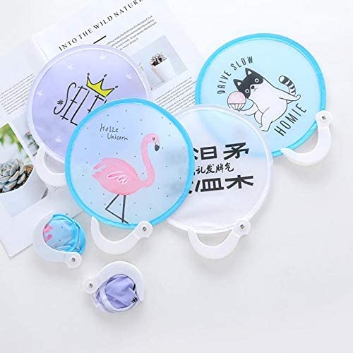 CHIDAKASH Folding Fan Durable Cloth Hand Fan for Kids Women Men Travel Outdoor Indoor Use (1 Pc, Multicolor) 2