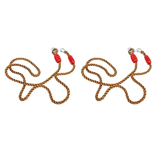 2PC Tree Swing Rope Hammock Tree Straps hanging Kit, Heavy Duty Length Adjustable Nylon Rope Hanging Tree Straps for Indoor Outdoor Tree Branch Camping Playground Accessories