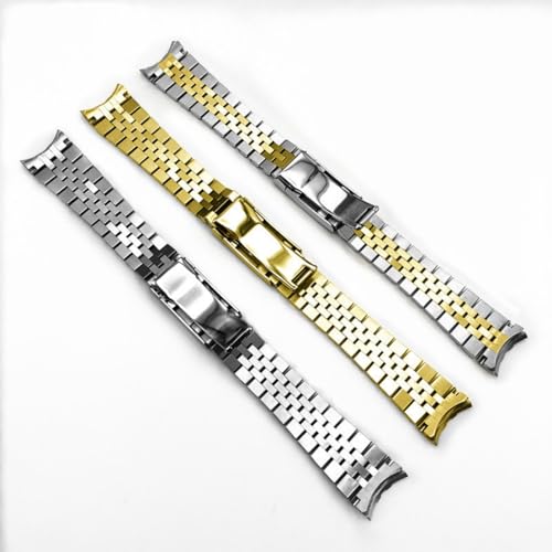 Bracelet montre acier inoxydable ajustable boucle déployante 20mm 21mm - 5