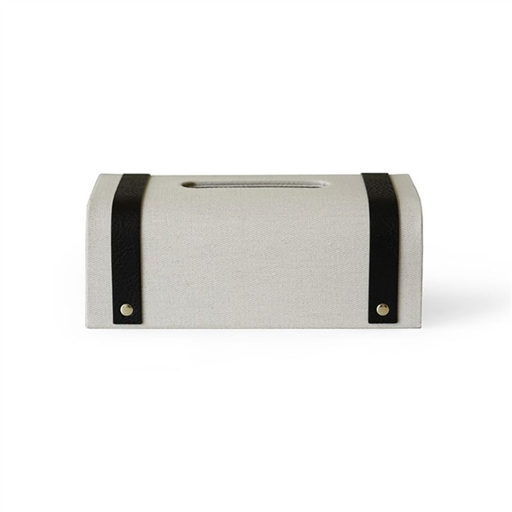 Servilletero de Alta Gama for Dormitorio, cajón de Gran Valor, Caja de pañuelos Vintage de Lujo Ligera, Mesa de Centro for Sala de Estar(Black)