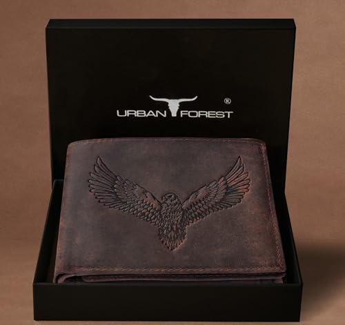 Zeus Leather Wallet & Accessory Set for Men, Vintage Brown, Two Fold Wallet2