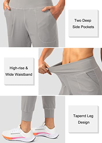 Image of Soothfeel Women's Joggers with Zipper Pockets High Waisted Athletic Workout Yoga Pants Joggers for Women