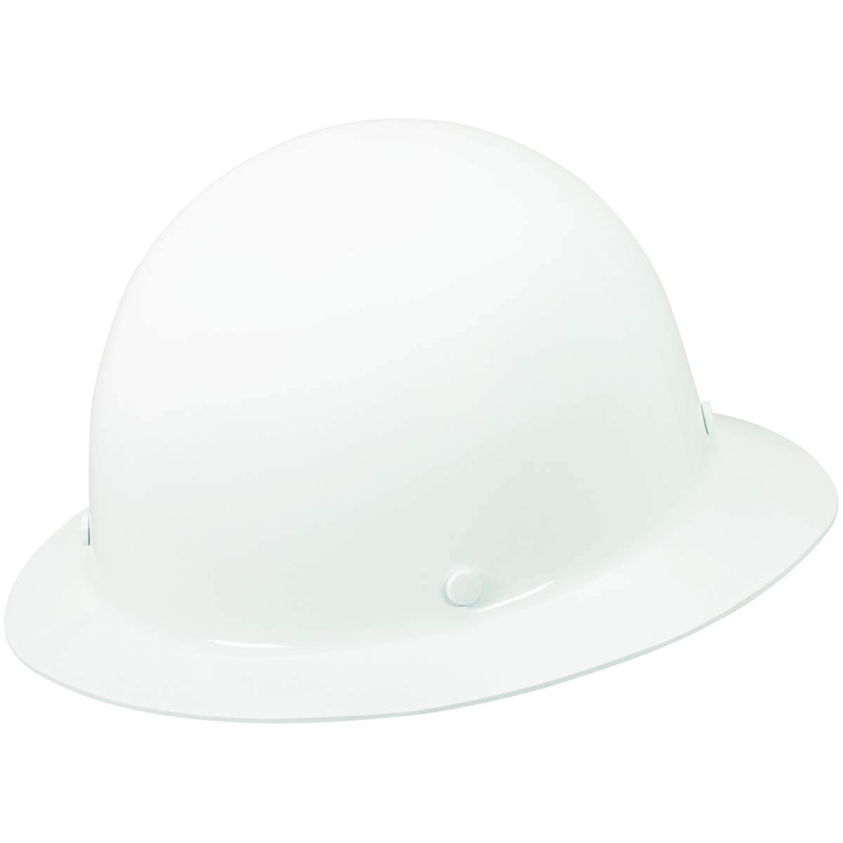 MSA Skullgard Full-Brim Hard Hat with Suspension - Non-Slotted Cap, Made of Phenolic Resin, Radiant Heat Loads up to 350F, Standard Size Hard Hat | Fas-Trac III Ratchet Suspension
