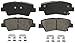 Wagner QuickStop ZD1313 Ceramic Disc Pad Set, Rear