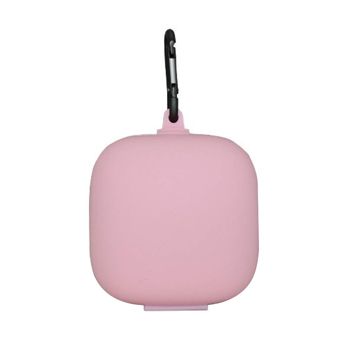 LitoDream Protective Silicone Case Compatible with Powerbeats Pro 2019, Scratch & Shock Resistant Silicone Case with Nonslip Carabiner for Dre Power Beats Pro (Silicone Pink)