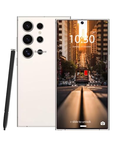 Echoamo Unlocked Phone 5G C24 Ultra 8GB+256GB Large Storage Smart Phone Android 14 Cell Phone 6800 mAh Battery Unlockedphone 6.8-inch/Dual SIM [Works with T-Mobile AT&T Verizon] White