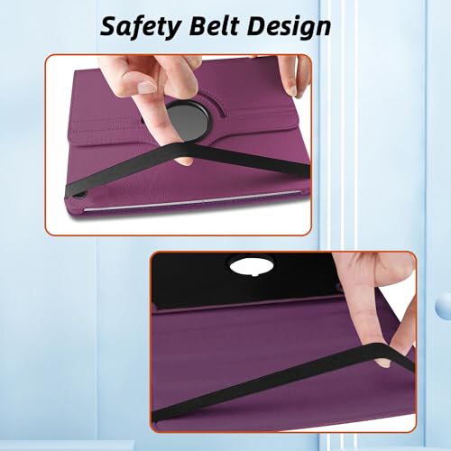 Image of TGK 360 Rotatable Flip Cover for Samsung Galaxy Tab A11+ Plus 11 Inch 2025 Case /Galaxy Tab A9 Plus 2023 (Purple)