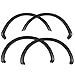 IKON MOTORSPORTS Fender Flares, Compatible With 2009-2014 Ford F150 (NOT FIT PLATIUM & RAPTOR), Factory Style Unpainted Black 4Pc Set Fender Flare Car Wheel Arches for 2010 2011 2012 2013