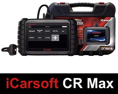 iCarsoft CR Max + OBD2 Extension - Genuine Model with iCarsoft Warranty - Read/Erase Faults - Reset Maintenance - Injector Coding - FAP Regeneration