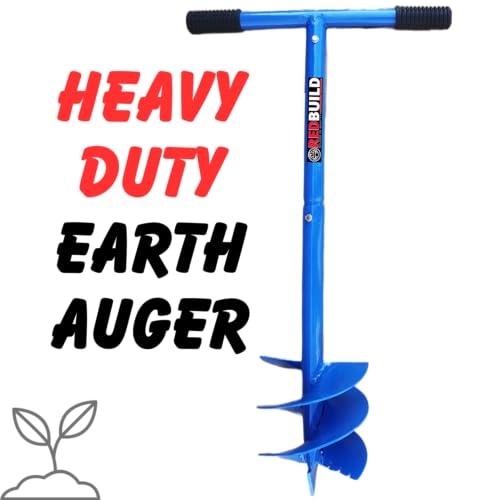 Image of REDBUILD Earth Auger Hole Digger 6 Inches, Farming Tools for Agriculture | Earth Auger Machine | Agriculture Tools for Farming | Post Hole Digger (6 INCH, Short Blade)