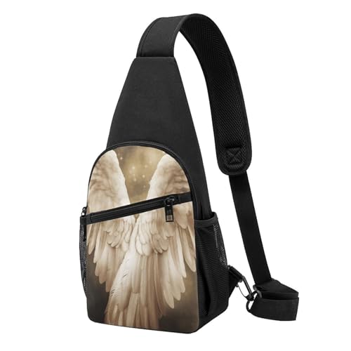 Sac à dos à bandoulière ultra léger ailes d'ange avec sangle ergonomique réglable