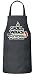 ShirtStreet Grillen Grill Garten Party Frauen Herren Barbecue Baumwoll Grillschürze Kochschürze Flamme Grill Wars - Möge das Steak mit Dir sein, Größe: onesize,Dark Grey