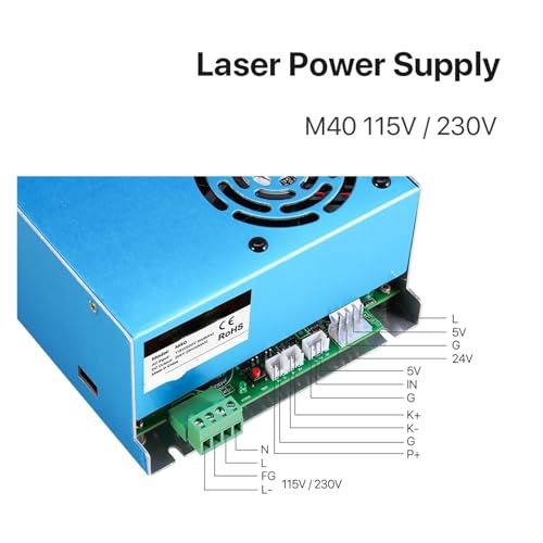 Alimentation CO2 40W M40WT-B pour corriger les pertes de puissance laser