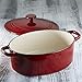 Cuisinart Chef's Classic Enameled Cast Iron Oval Covered Casserole (Cardinal Red, 5.5-Quart)