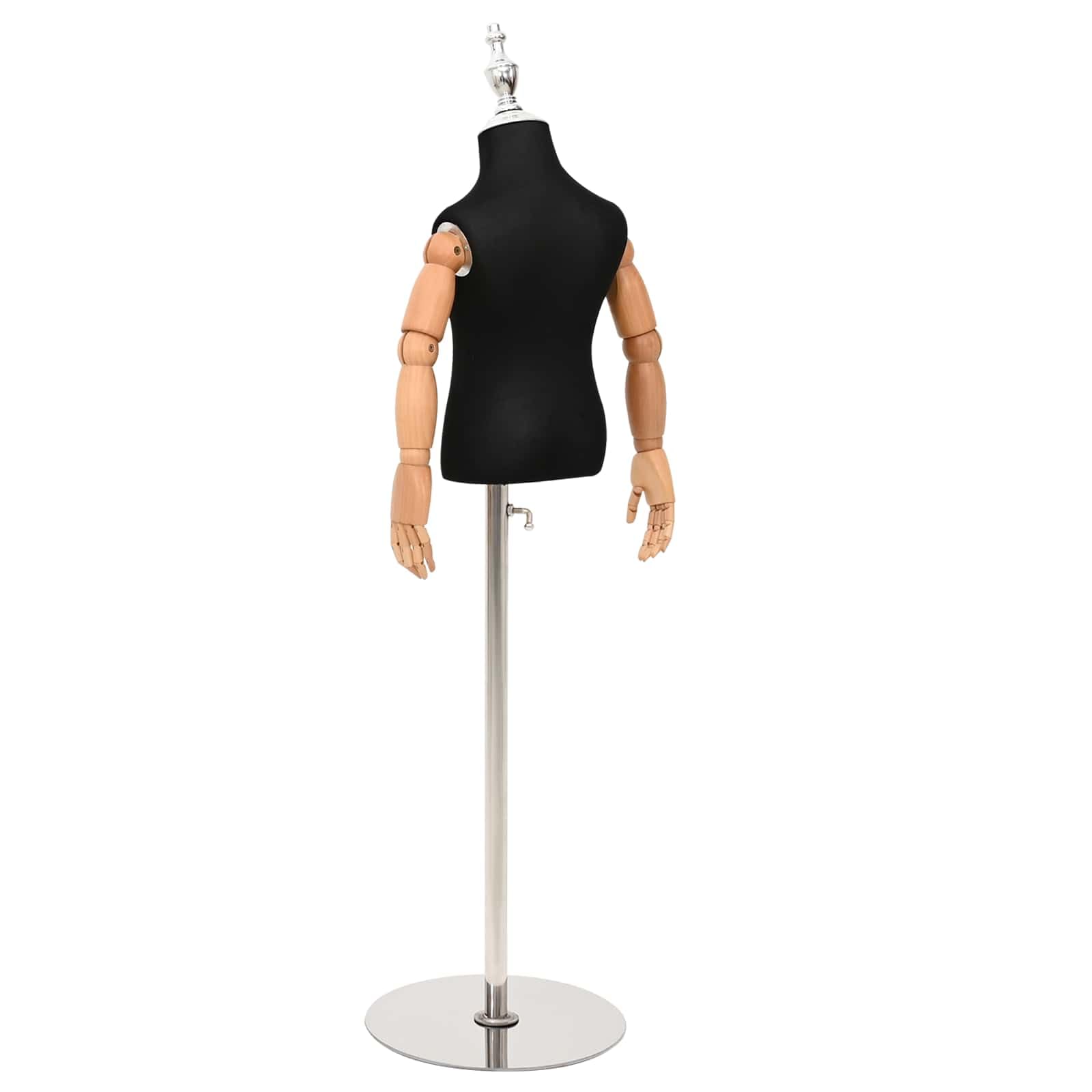 vidaXL Verstellbares 120-157 cm Mannequin mit Basis Unisex PP Schwarz