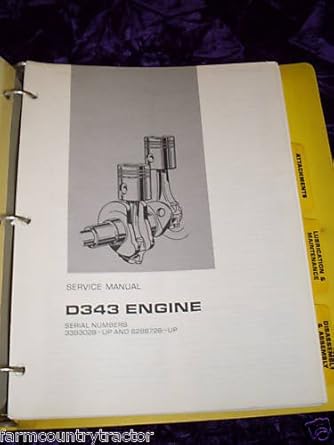 Caterpillar D343 Engine OEM Service Manual: Caterpillar D343: Amazon ...