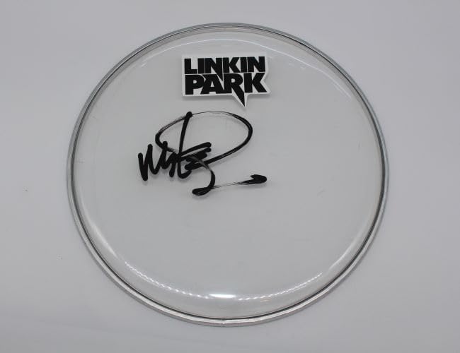 Linkin Park One Step Closer Genuine Mike Shinoda Signed Autographed Drum Drumhead Loa