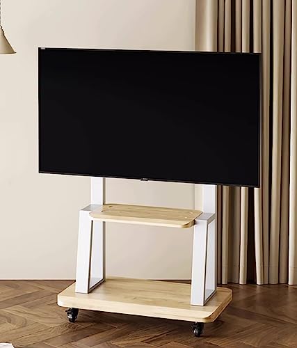 Soporte móvil ajustable para TV 32-75 pulgadas blanco miniatura 1