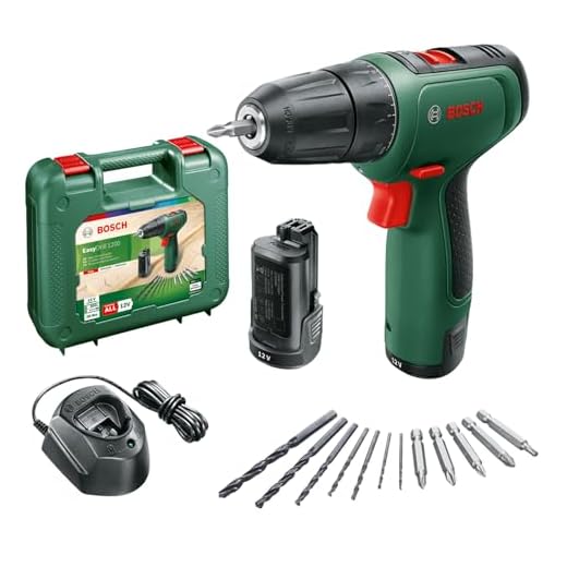 Bosch Akkuschrauber IXO (5. Generation, in Aufbewahrungsbox) 7 Bosch Akku Bohrschrauber EasyDrill 1200 (2 Akku, 12tlg. Zubehör-Set, 12 Volt System, im Koffer)