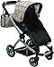 Mommy & Me Babyboo Doll Pram Foldable Doll Stroller with Basket, Convertible Seat, Adjustable Handle, Swiveling Wheels, and Free Carriage Bag - Beige Plaid