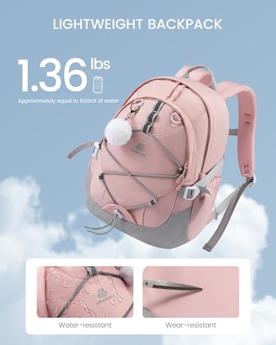 LOVEVOOK Schulrucksack Teenager Mädchen, Schulranzen 5 Klasse, Rucksack Kinder mit Brustgurt, Schultasche Damen leicht, School Bag Kinderrucksack ab 8 Jahre für Kindergarten Schule Uni Freizeit