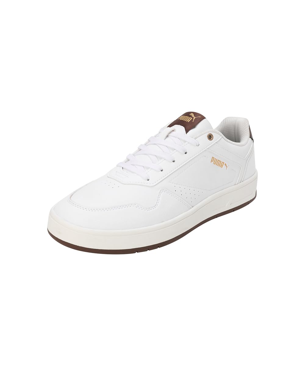 See full amazon price history chart for Puma Mens Court Classic Res White-Chestnut Brown-Gold Sneaker - 10 UK (40111702) Puma Mens Court Classic Res White-Chestnut Brown-Gold Sneaker - 10 UK (40111702) (B0D8LD9Q44) Amazon Price History, Amazon Price Tracker