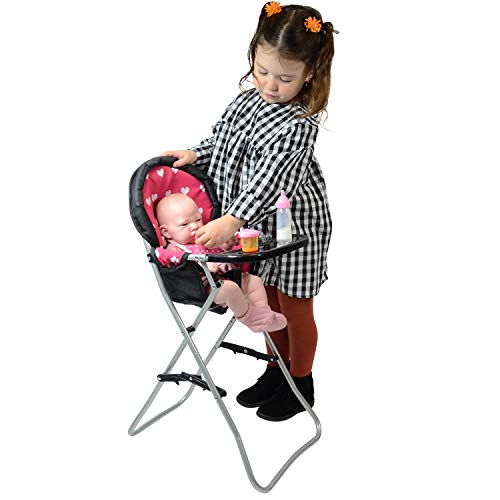 Baby Doll High Chair, Toy High Chair For Baby Doll, Baby Toy Highchair Doll Chair, Baby Doll Accessories, Baby Doll Furniture, 18 Inch Doll Furniture For Baby Doll Toys, 18 Inch Doll Accessories #TOP2