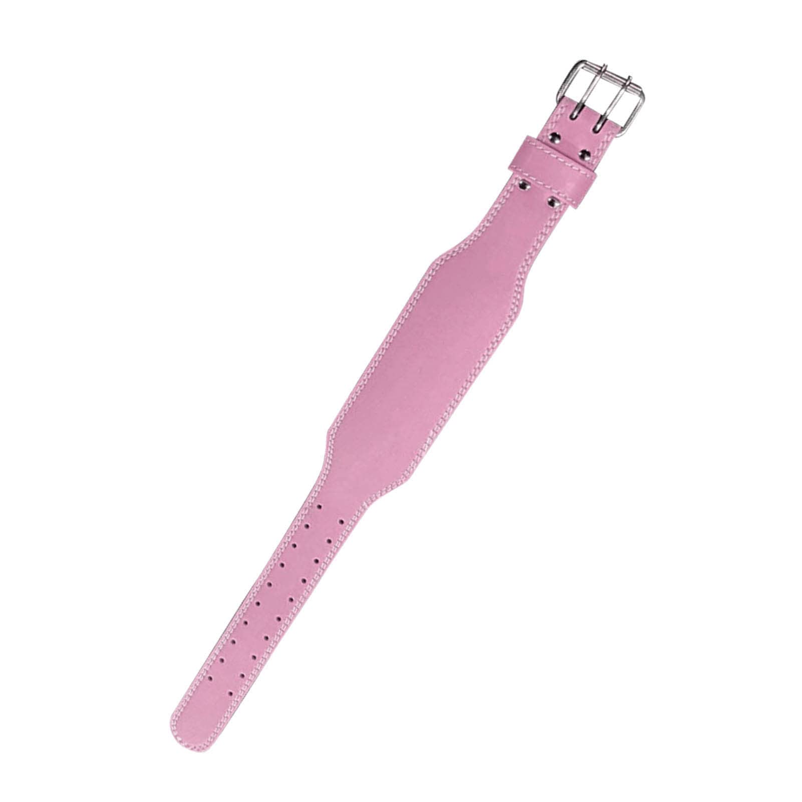 Cinturón de levantamiento de cuero de microfibra morado con hebilla de acero 7