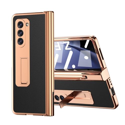 Étui en cuir noir Galaxy Z Fold 7 idéal pour le bureau et les déplacements