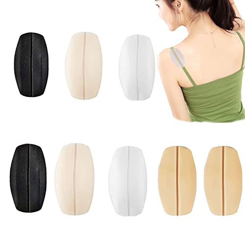 WSNDM8 Stück Silikon Bh Strap Kissen, Relief Schmerzen Schulterpolster, Bra Strap Pad Halter, Atmungsaktiv Antirutsch, Verhindern Sie Das Verrutschen Der Träger; Für Sport-Bh, Schrumpf-Bh, Tank-Top Cover