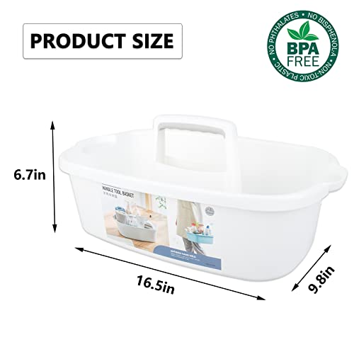 image for JiatuA Large Cleaning Supplies Caddy Portable Shower Basket Supply Org