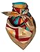 Wyoming Traders Southwest Silk Scarf, Regular, 34.5x34.5, Gold Red