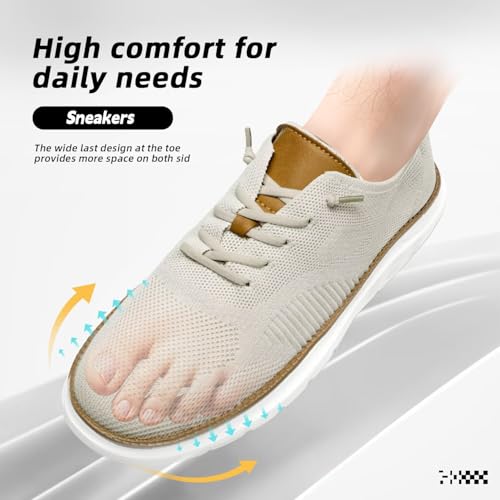 Image of Mens Oxfords Casual Fashion Slip on Shoes Dress Business Sneakers Mesh Work Comfortable Lightweight Soft Sole