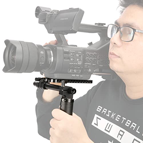 NICEYRIG Camera Handheld Floor Holder Rig for DSLR Cameras and Camcorders,with 20cm Rod,Hand and Plate,Compatible with Sony FS7/FS5/FX6/FX9/FDR-AX1E,Panasonic AG-UX180MC/AG-UX90MC/ AG-CX98MC-543 - Image 3