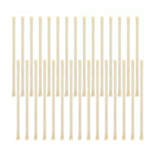 20 Pcs Oil Lamp Wicks Replacement Cotton Braided Round Candle DIY Making Supplies for Torches Alcohol Candle Burner Kerosene