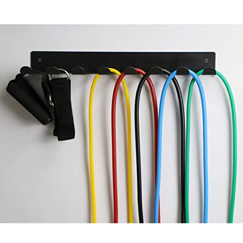 Multi-Purpose Gym Equipment Storage Rack Resistance Bands Storage Hanger Heavy Duty Gym Rack for Exercise Bands, Lifting Belts and Jump Ropes - Thumbnail 5