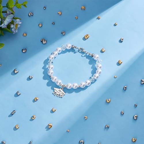 UNICRAFTALE 160Pcs Stainless Steel Crimp Bead Covers - 2 Colors, 4 Sizes Metal Half Round Spacers for DIY Bracelet and Jewelry Making by UNICRAFTALE - Image 2