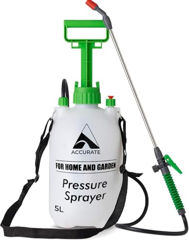 Accurate Pulvérisateur de Jardin à Pression de 5 litres, désherbant, Pompe à Eau, idéal pour pulvériser de l'eau, des Engrais, des herbicides, des pesticides, des détergents et des conservateurs (5 Accurate Pulvérisateur de Jardin à Pression de 5 litres, désherbant, Pompe à Eau, idéal pour pulvériser de l'eau, des Engrais, des herbicides, des pesticides, des détergents et des conservateurs (5