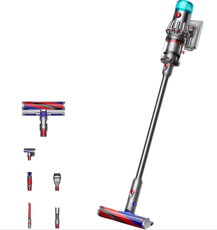Dyson V12 Origin, Aspirador inalámbrico, gris/níquel, 545 W, 0,35...