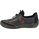 Rieker Antistress Features Rieker Damen 52563 Flacher Slipper, Blue Combination 00, 38 EU