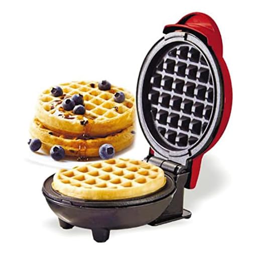Mini Máquina de fazer Waffles, Waffles Belgas com design compacto, fácil de limpar, superfície antiaderente, perfeito para café da manhã, sobremesa, sanduíche