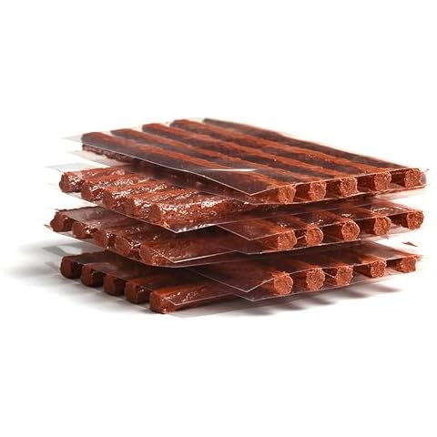 VAKS 30 PCS 4" Tire Repair Strings Rubber Strips, Automotive Tool Tire Plugs for Tubeless Off-Road Tires Car Bike ATV UTV Wheelbarrow Mower, Brown Cover