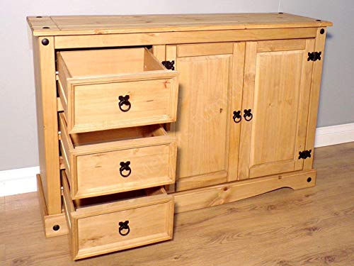 Mercers Furniture Trade Corona Low Sideboard Light Fiesta Wax - Image 5