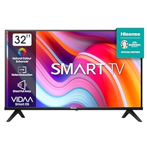 Hisense 32A4K HD VIDAA Smart TV, 32 Zoll (32 Zoll), mit Spielmodus, Sport IA, Dolby DTS HD Sound, hoher Kontrast, VIDAA U6, Sharing-Funktion auf dem Fernseher (Neu 2023)