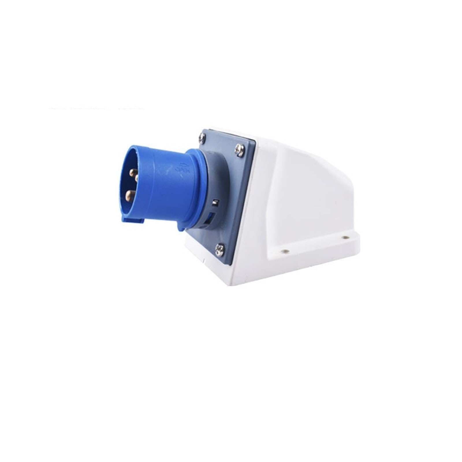 MUYTQAERG IP44 Industrial Plug and Socket 16A/32A 3P 4P 5P Waterproof and Explosion-Proof Coupler Panel Wall-Mounted(32a-wall Mounted Plug)
