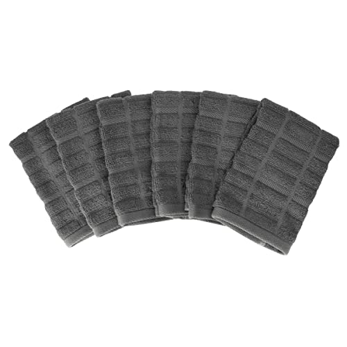 All Clad Premium Solid Dish Cloth Set: Highly Absorbent, Super Soft - 100% Turkish Cotton Terry Looped, 13