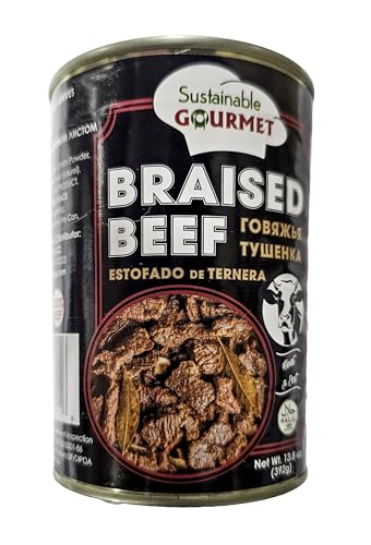 Braised Beef With Bay Leaf - HALAL ( 14 Ounce / 395 Gram ) Tushonka 100% Natural meat