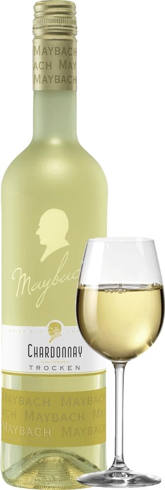 Chardonnay trocken Maybach Weißwein 6 x 0,75l VINELLO - 6 x Weinpaket inkl. kostenlosem VINELLO.weinausgießer