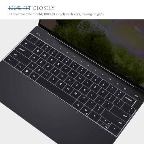 Protector de Teclado Silicona para Dell XPS 13 y 16 Negro miniatura 3