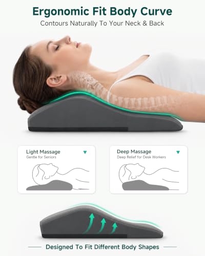 Image of Snailax 4D Shiatsu Back Massager with Heat, Deep Tissue Neck Massager